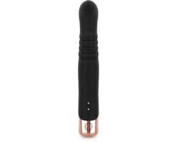 Rosy Gold - Rabbit Vibrator Met Stootfunctie - Zwart — thumbnail 4