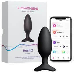 Lovense - Hush 2 Vibrerende Buttplug Met App - Zwart — thumbnail 4