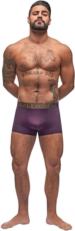 Male Power Avant-Garde - Verstrakkend Short eggplant L — thumbnail 1