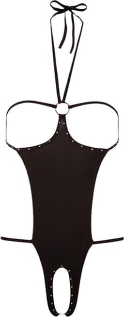 Mandy Mystery Lingerie –  Body Halter Model met Strass Steentjes voor Passievolle Uitstraling – One Size - Zwart — thumbnail 4