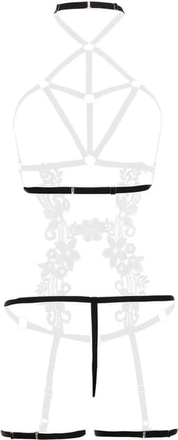 Christine le Duc - Kinky Harnas Body - Lingerie Erotisch - Fiercy - Zwart — thumbnail 3