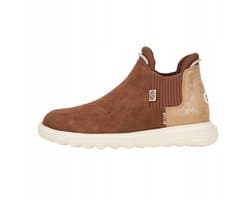 Hey Dude Branson W Suede Novelty - Chelsea Boots - Zamsz - Waterdicht - Bruin/Slang