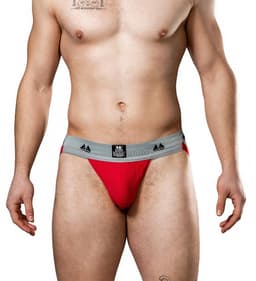 MM Sports Original Edition Swimmer/Jogger Jockstrap 2 inch Red - MAAT M - Heren Ondergoed - Jockstrap voor Man - Mannen Jock — thumbnail 5