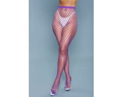 Be Wicked - Can't Back Down - Visnet Panty - Paars - One Size