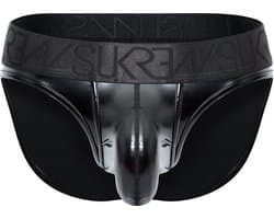SUKREW FETISH Wet Look Classic Brief - MAAT XL - Heren Ondergoed - Slip voor Man - Mannen Brief