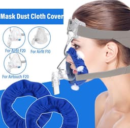 4 stuks Full Face CPAP Masker Liner, herbruikbare CPAP masker kussenhoezen, wasbare maskerafdekking, CPAP maskerafdekkingen, CPAP accessoires voor het verminderen van luchtlekken en blaren — thumbnail 5