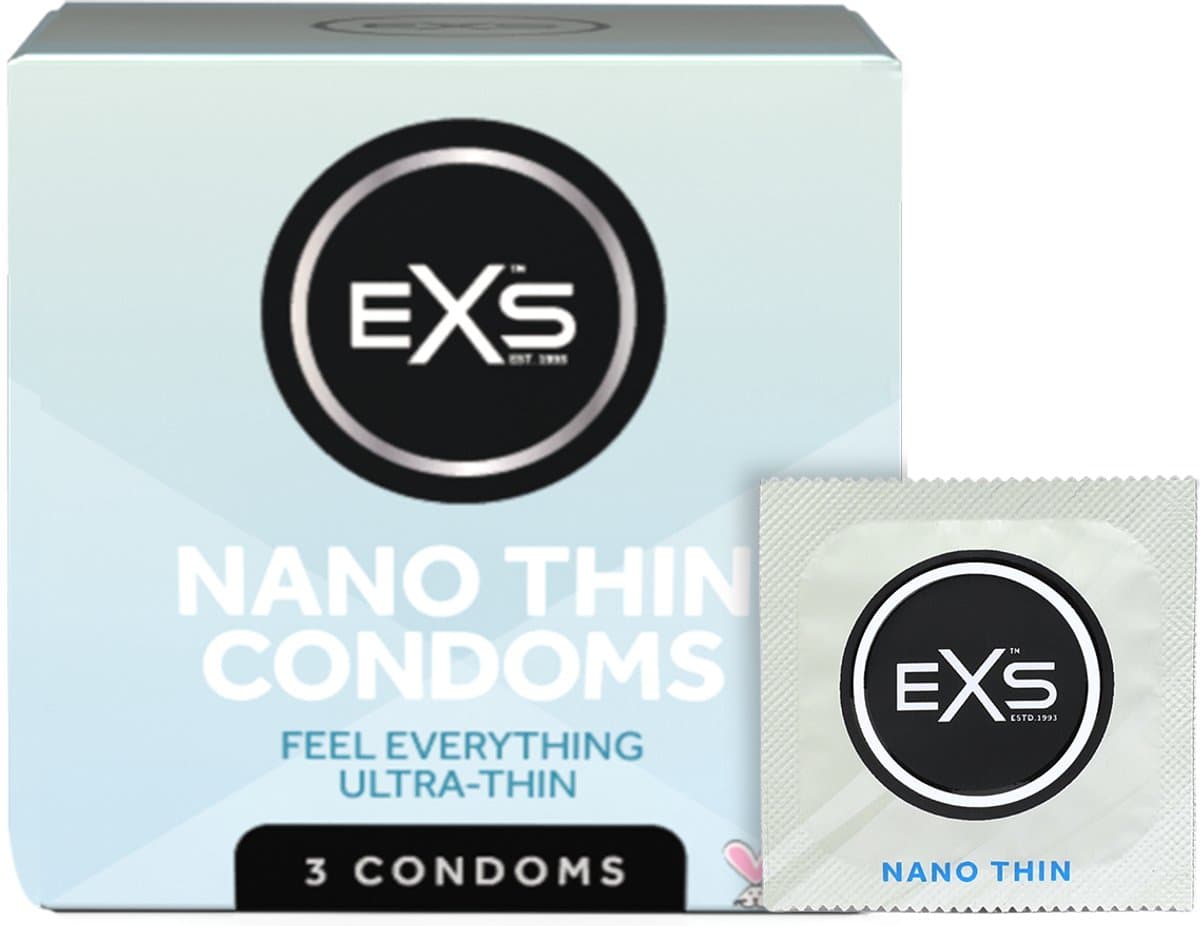 EXS Nano Thin ultra dunne condooms 3 stuks — afbeelding 1