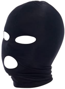 Rimba - SM Hoofdmasker - Hood uit elastische stof Met Gaten Voor ogen En mond — thumbnail 2