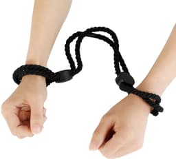 Smart Moves - Touw Handboeien - Japanse Bondage Handboeien - Shibari - Zwart — thumbnail 2