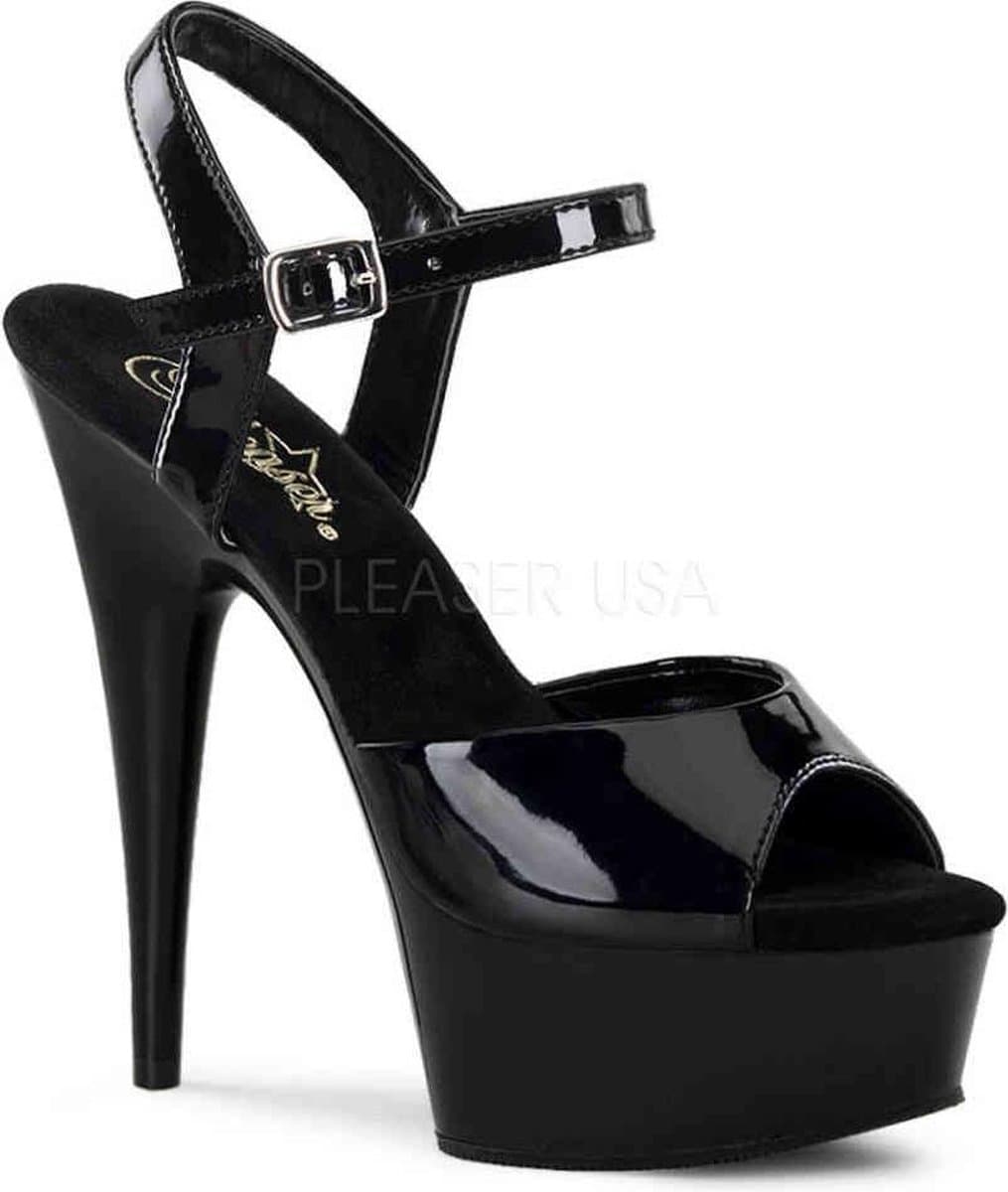EU 41,5 = US 11 | DELIGHT-609 | 6 Heel, 1 3/4 PF Ankle Strap Sandal — afbeelding 1