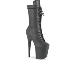 Pleaser - FLAMINGO-1050WR Plateau Laarzen - Paaldans schoenen - 35 Shoes - Zwart