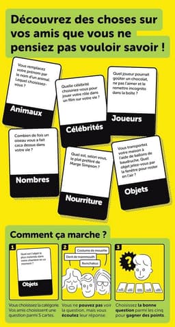 Vragenspel Vrienden - Gezelschapsspel - Interactie stimuleren - Ontwikkelt sociale vaardigheden - Des 14 ans - Meerdere kleuren — thumbnail 3