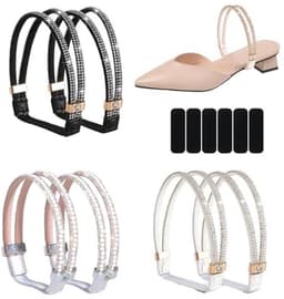 3 Paar Elastische Hoge Hakken Sandalen met Veters en Verstelbare Bandjes voor Dames — thumbnail 1