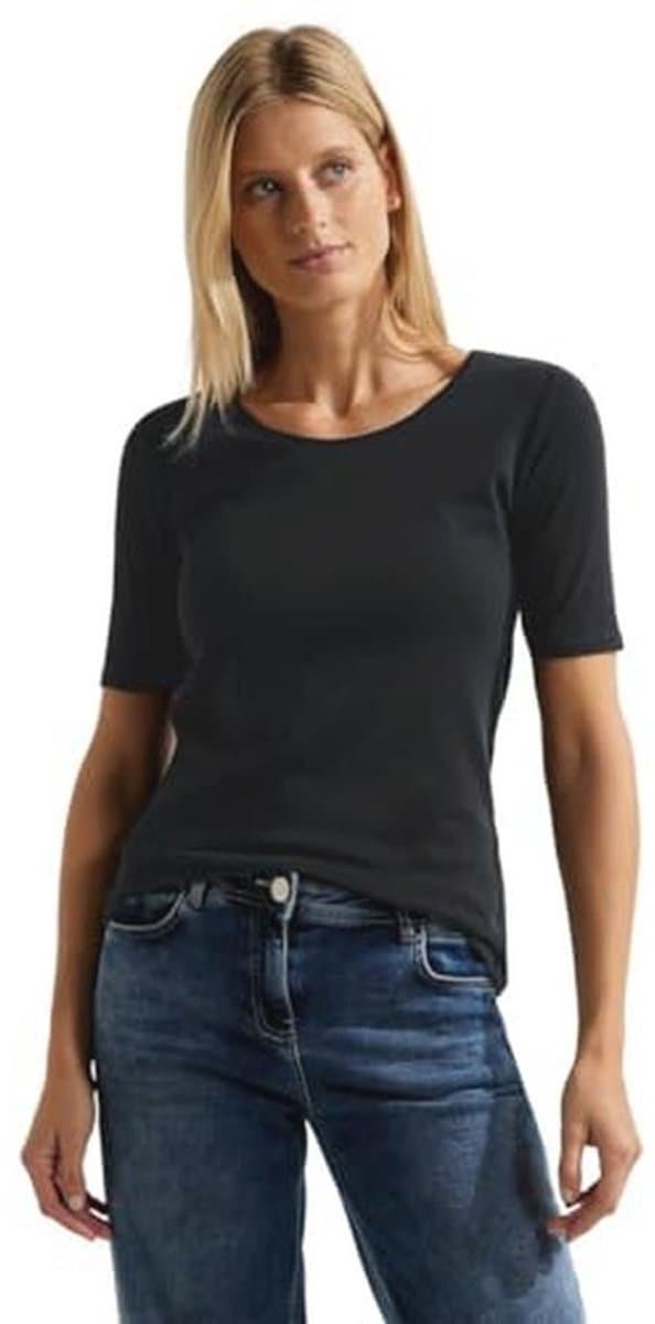 Cecil Lena Basic T-shirt voor dames, katoen — afbeelding 1