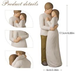 Romantisch paarbeeldje – ideaal cadeau voor bruiloft, jubileum, Valentijnsdag en verjaardag — thumbnail 3