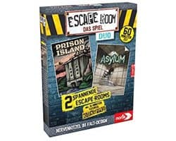 Noris 606101838 - Escape Room DUO, familie en gezelschapsspel voor volwassenen, incl. 2 gevallen en promocase met nieuw vouwmechanisme, vanaf 16 jaar