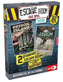 Noris 606101838 - Escape Room DUO, familie en gezelschapsspel voor volwassenen, incl. 2 gevallen en promocase met nieuw vouwmechanisme, vanaf 16 jaar — thumbnail 1