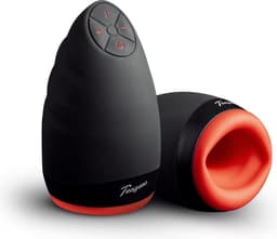 Teazers - Orale Masturbator - Masturbator - Oplaadbaar - Waterbasis - Sex Toys voor Mannen - Masturbator voor Man - Masturbators - Masturbator voor Mannen Elektrisch - Rood/Zwart — thumbnail 1