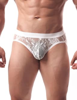 Dailygoods- Tanga sexy herenslip - ademend mesh - lage taille - grote maten - transparant ondergoed - hypoallergene materiaalmix - String — thumbnail 1