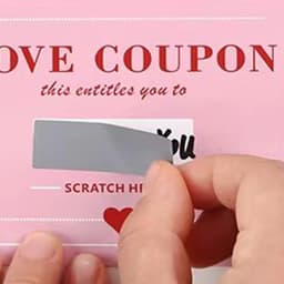 Kraskaarten Valentijn - Romantische Coupons Liefdeskaarten - Relatie Verrijken - 20 Interactie Ideeën - 15 x 12 cm - Roze — thumbnail 4