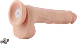 Dildo EZfunLok voor Auxfun Plus Seksmachine Beige 24 cm — thumbnail 4