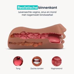DailyPlay Pocket Pussy voor Man - 3 in 1 – Blowjob Masturbator met Billen en Kunst Vagina – Sex Toys Mannen en Koppels – Nep Kut — thumbnail 5