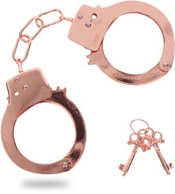 TOYJOY - Metal Handcuffs - Bondage / SM Cuffs Rose Gold — thumbnail 1
