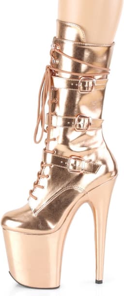 Pleaser - FLAMINGO-1053 Plateau Laarzen - Paaldans schoenen - 35 Shoes - Goudkleurig — thumbnail 3