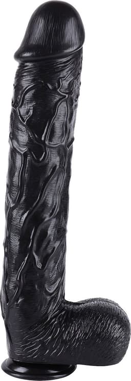 Dong XXXXL 52cm - Extreme Lange en Dikke Zwarte Dildo - Mega Dildo - 52 cm - Monsterlijke Dildo — thumbnail 2