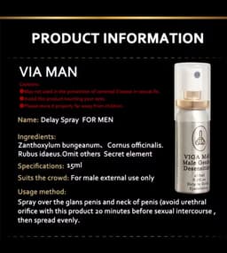 Vertraging spray Sex Voor Mannen 15 ml Extern Gebruik Anti Voortijdige Ejaculatie Blijvende Lange 60 Minuten Penisvergroting Seksspeeltje voor Mannen — thumbnail 5