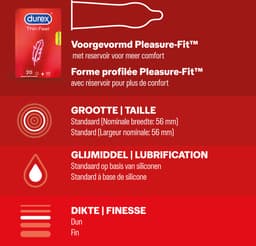 Durex - 60 stuks Condooms - Extra Safe 1x20 stuks - Nude No Latex 1x20 stuks - Thin Feel 1x20 stuks - Voordeelverpakking — thumbnail 4