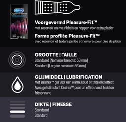 Durex - 20 stuks Condooms - Orgasm Intense Stimulerende Gel 10 stuks - Nude No Latex Huid op Huid gevoel 10 stuks - Voordeelverpakking - Cadeau voor man en vrouw — thumbnail 4