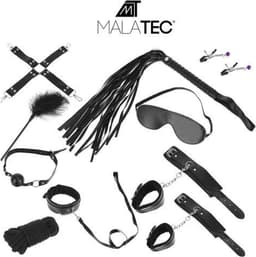 Erotische accessoires - set - zwart - bondage - bdsm — thumbnail 1