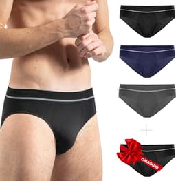 3-Pack Microvezel Herenslips naadloos en ademend - Zacht & Comfortabel Ondergoed — thumbnail 1