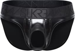 SUKREW Wet Look U-Style Brief - MAAT XXL - Erotisch Heren Ondergoed - Slip voor Man - Sexy mannen Slip — thumbnail 1