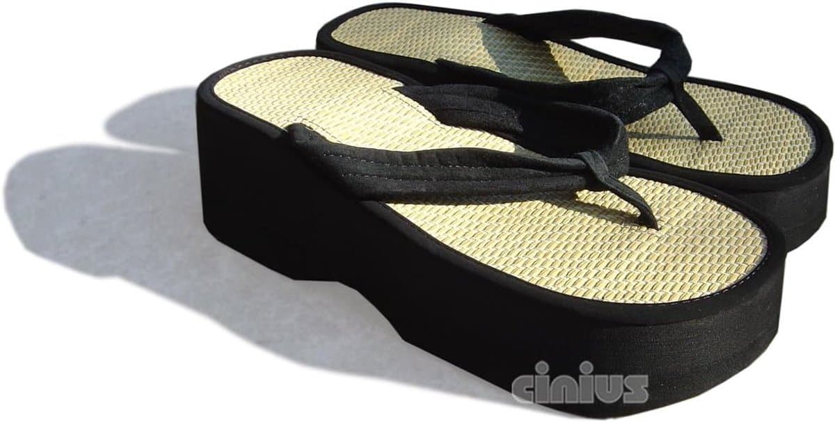 Dames Zori Sandalen - Japanse Slippers - Comfortabel Lopen - Rijststro Hak - 6 cm Hakhoogte — afbeelding 1