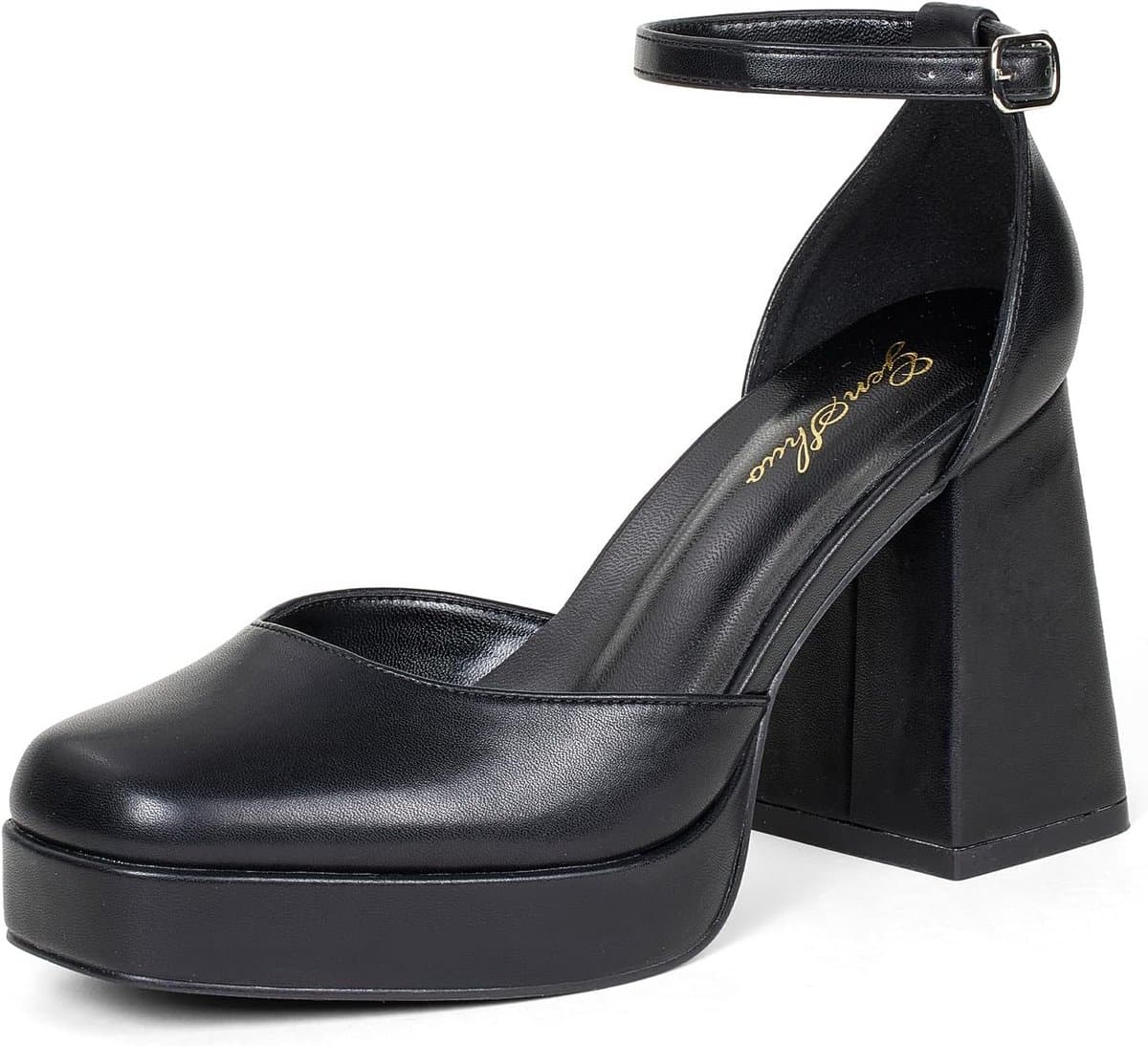 Elegante Pumps met Plateauzool voor Dames - Blokhak en Enkelband — afbeelding 1