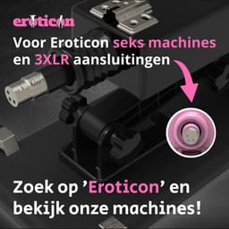Eroticon - Siliconen Dildo 19.5cm Inbreng - 4cm Dik - Voor Eroticon Sexmachine - 3XLR aansluiting — thumbnail 3