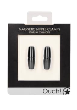 Shots - Ouch! Magnetische Tepelklemmen Sensuele Cilinder black — thumbnail 2