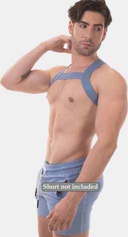 Barcode Berlin Harness Matt Pop Bluebeige - MAAT L — thumbnail 4