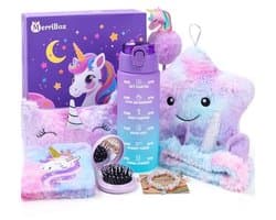 Magische Eenhoorn Cadeauset voor Meisjes van 4 tot 10 Jaar – Drinkflessen, Knuffelkussens en Meer – Perfect voor Verjaardag, Kerst en Speciale Gelegenheden