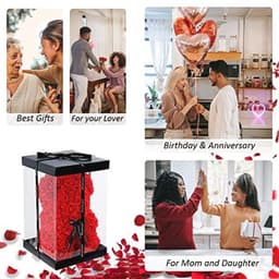 Schattige rozenbeer cadeau voor haar, Valentijnsdag, schattige decoratie voor meisjes, vriendinnen en vrouwen — thumbnail 4