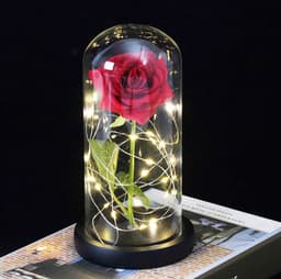 Zolta - Acrylglas Led Roos - Roze - 21cm - Geschenkverpakking — thumbnail 3