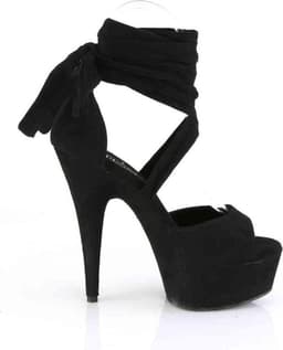 Pleaser - DELIGHT-679 Sandaal met enkelband - US 9 - 39 Shoes - Zwart — thumbnail 5