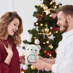 Romantische teddybeer met geconserveerde roos en hartvormige halsketting - Perfect cadeau voor Valentijnsdag, Moederdag en bruiloften — thumbnail 2