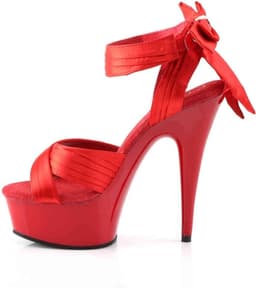 Pleaser - DELIGHT-668 Plateau hakken - US 9 - 39 Shoes - Rood — thumbnail 3