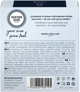 MISTER SIZE 69 Ultra Dunne XXXL condooms (3 pack) — thumbnail 2