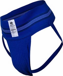 MM Sports The Original No. 10 Swimmer/Jogger Jockstrap 3 inch Blue - MAAT S - Heren Ondergoed - Jockstrap voor Man - Mannen Jock — thumbnail 1