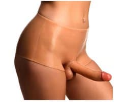 XR Brands Boner Briefs - Penis Panties - Groot erotisch kostuum - beige
