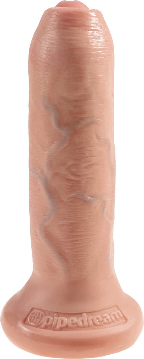 Pipedream King Kock Uncut Onbesneden Realistische Dildo met Zuignap - 15 cm- beige — afbeelding 1